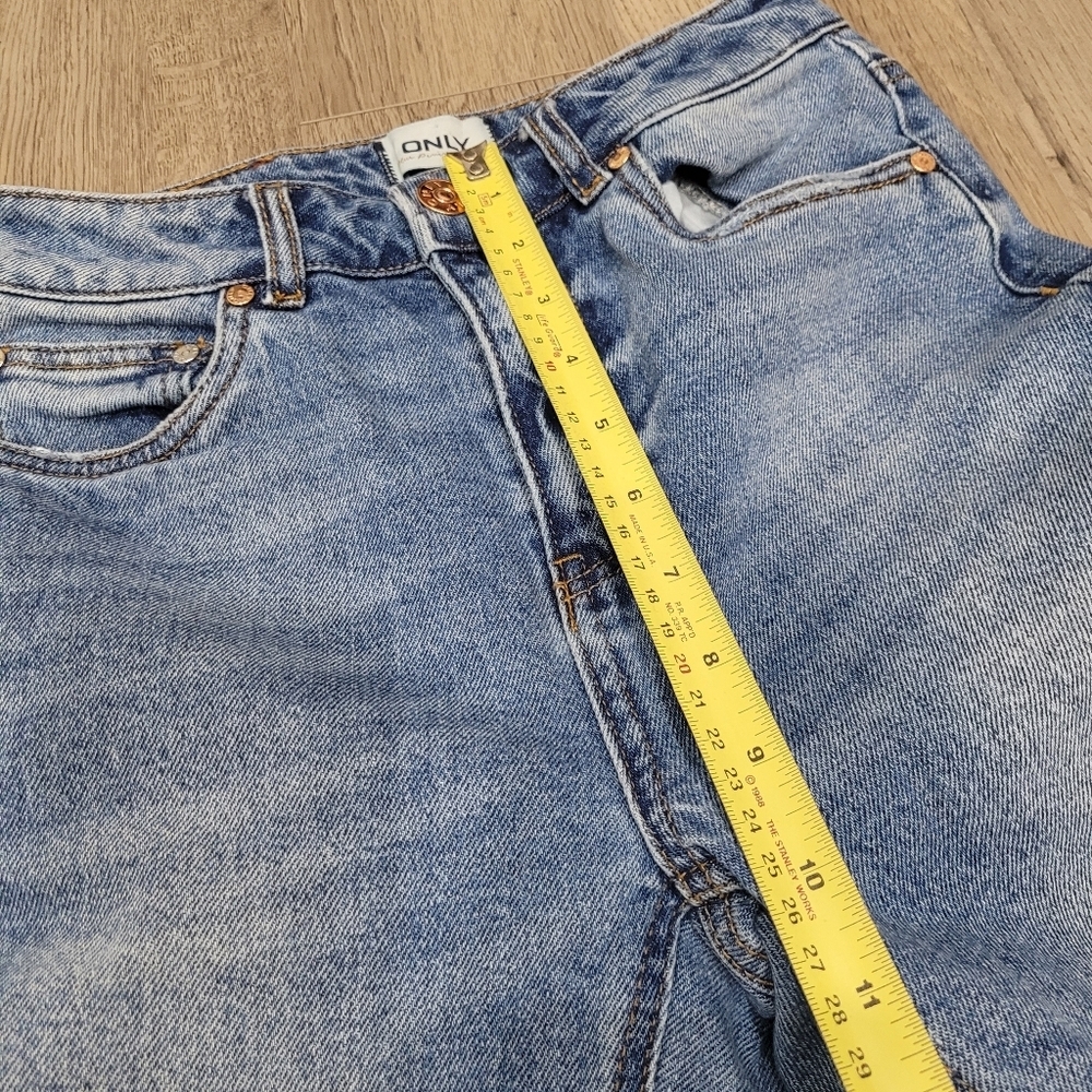 ONLY Erin High Waisted Straight Blue Jeans Size: 25 - Picture 11 of 13